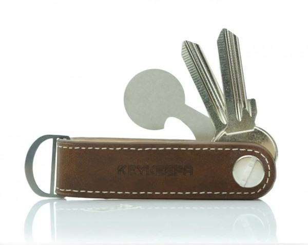 Schlüsselorganizer Leder LOOP - Whiskey Brown