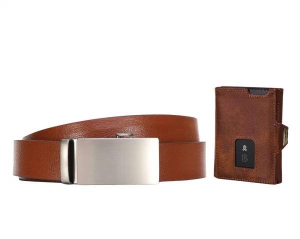 Kanto Brown Bundle (Gürtel + Wallet)