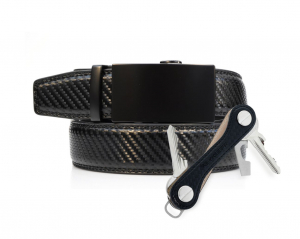 Carboneum Black Bundle (Schlüsselorganizer + Gürtel)
