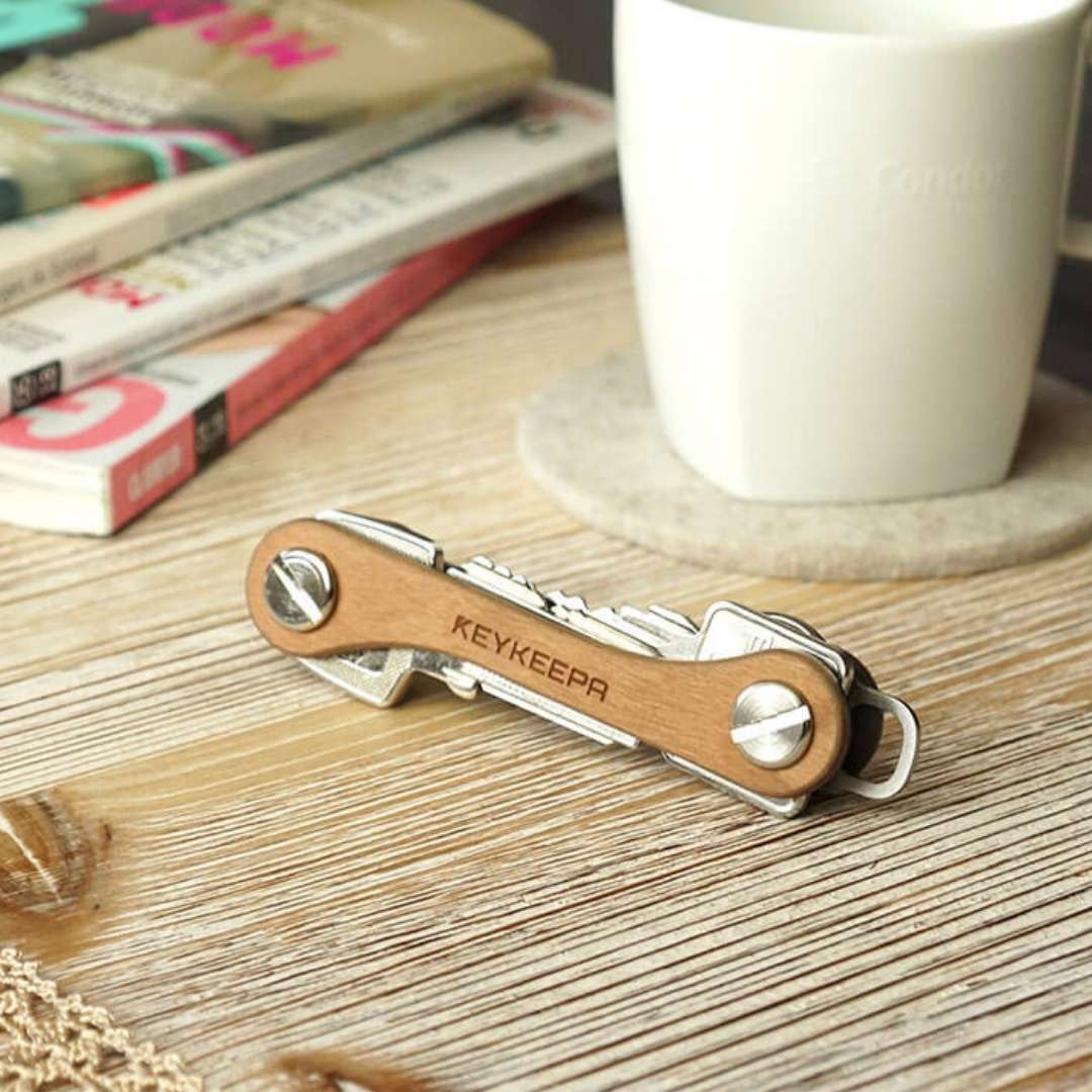 Key Organizer Black Cherry aus Edelholz