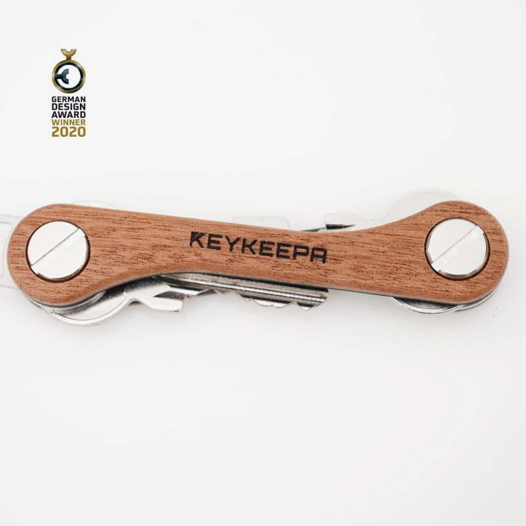 KEYKEEPA Schlüssel Organizer Wunschgravur aus Mahagoni